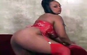 Big ebony sucking dick with cum after pounded dick