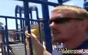 Stud picks up this pig tailed teeny bopper and fucked ...