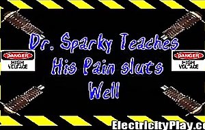 Black Girl Punished with Bolts of Electricity by Dr Sparky