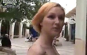 Sucking cock in the streets is what these hot horny ...
