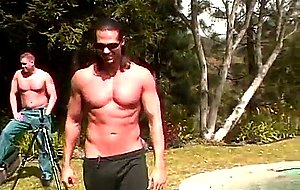 Busty Shay Sights makes out with long haired muscled stud