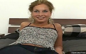 Renato gets teased by a honey blonde in jeans