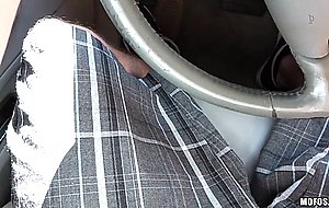 Busty Corinna Blake gets it on in a car