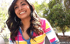 Latina Ruby Rayes flashes her...