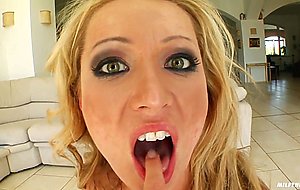 Cum swallowing blonde Diana gets nailed intense