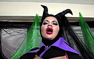 Maleficent shows her big round boobs
