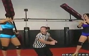 Busty Gladiators faceoff against big cocks