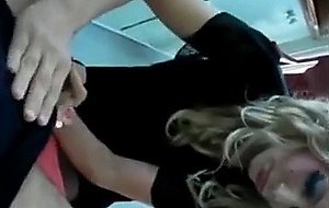 Super sexy blonde trap deepthroats a cock