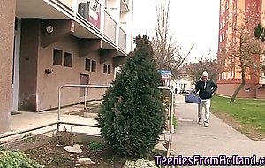 Face spunked dutch teen