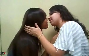 Daring friends lesbian kiss