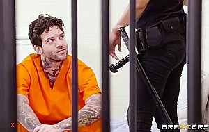 Cop isis love got her big tits worshipped by the prisoner