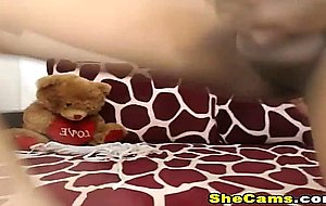 Pretty Shemale Babe Masturbate Her Big Cock
