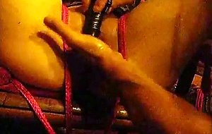 Bound wife with huge clit punch fisted till she squirts