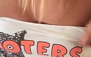 Hot blonde model hooters girl