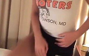 Hot blonde model hooters girl