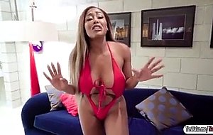 Ebony gf moriah mills seduces her pissed bf and gets fucked