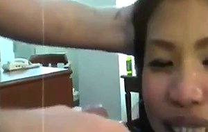 Thai girls getting facials