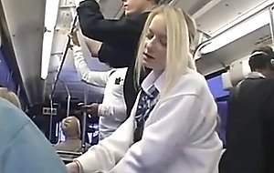Petite kandi hart groped and fucked in bus