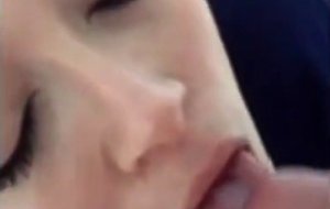 Cumshot in Her Mouth Recorded