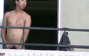 My neighbor like to show off part