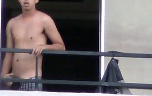 My neighbor like to show off part