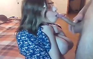 Busty teen cumshot