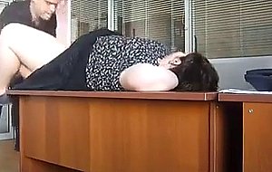Big tit russian girl fucked by boss 