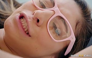 Busty nymph nina north gets all holes tongued