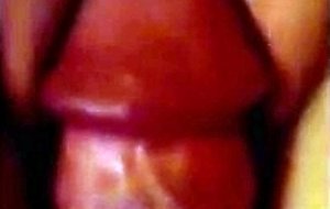 Fat pleasing herself with his cock