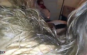Wife getting eaten out by a teen