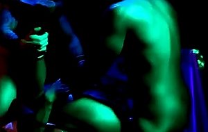 Cut black stripper fucked at a night club