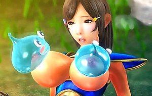 3D Funny Creatures Fuck Busty Teen!