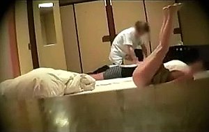 Wife nao - flashing the masseur
