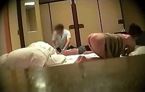 Wife nao - flashing the masseur