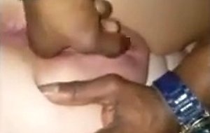Tattooed black guy pleasing her