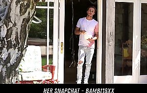 Teen Fucks Boyfriends Roommate HER SNAPCHAT BAMBI18XX