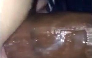 Black dude having rough sex with a teen squirter