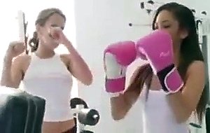 Hot Teen Lesbians Make Out In The Gym