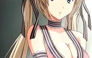Busty anime babes get pleasured