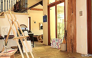 Tall and slender Russian model teaches short teen about the birds and the bees