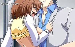Busty hentai caught with no ticket gets fucked in the train