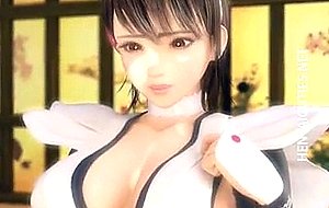 Busty 3d hentai maid squirts milk