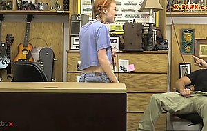 Pigtails redhead gets drilled