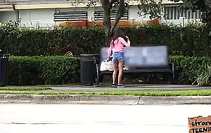 Mad teen zaya fucks stranger in public