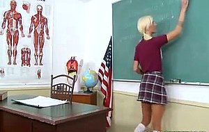 Blond Schoolgirl Gets A Good Lesson
