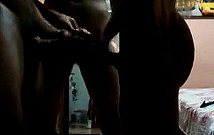 Amateur threesome with a blonde ts