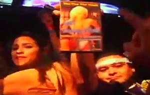 dumb girls showing tits at fiesta party