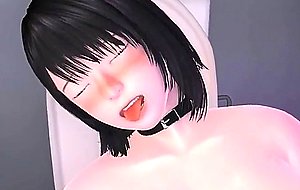 Teen anime girl gets boobs rubbed