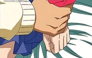 Slutty teen hentai girl gets mouth filled with big dick