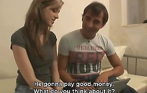 Sex for cash turns shy girl into a slut